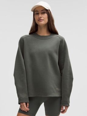 Lululemon Loungeful Relaxed Palm Green Crewneck Sweatshirt